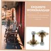 Angoily Rocker Chair 4pcs Furniture Rocking Chair Bearing Connecting Piece Screws Bolts Furniture Connecting Accessories Mecedora view 4