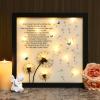 Memorial Gifts LED Shadow Box - Sympathy Gifts for Loss of Mother, Father & Loved Ones - Dandelion Decor view 1