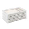 EKAYG Transparent Acrylic Storage Box, Simple Style Drawer-Style Jewelry Storage, Necklace, Earrings and Ring Organizer view 1