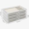 EKAYG Transparent Acrylic Storage Box, Simple Style Drawer-Style Jewelry Storage, Necklace, Earrings and Ring Organizer view 2
