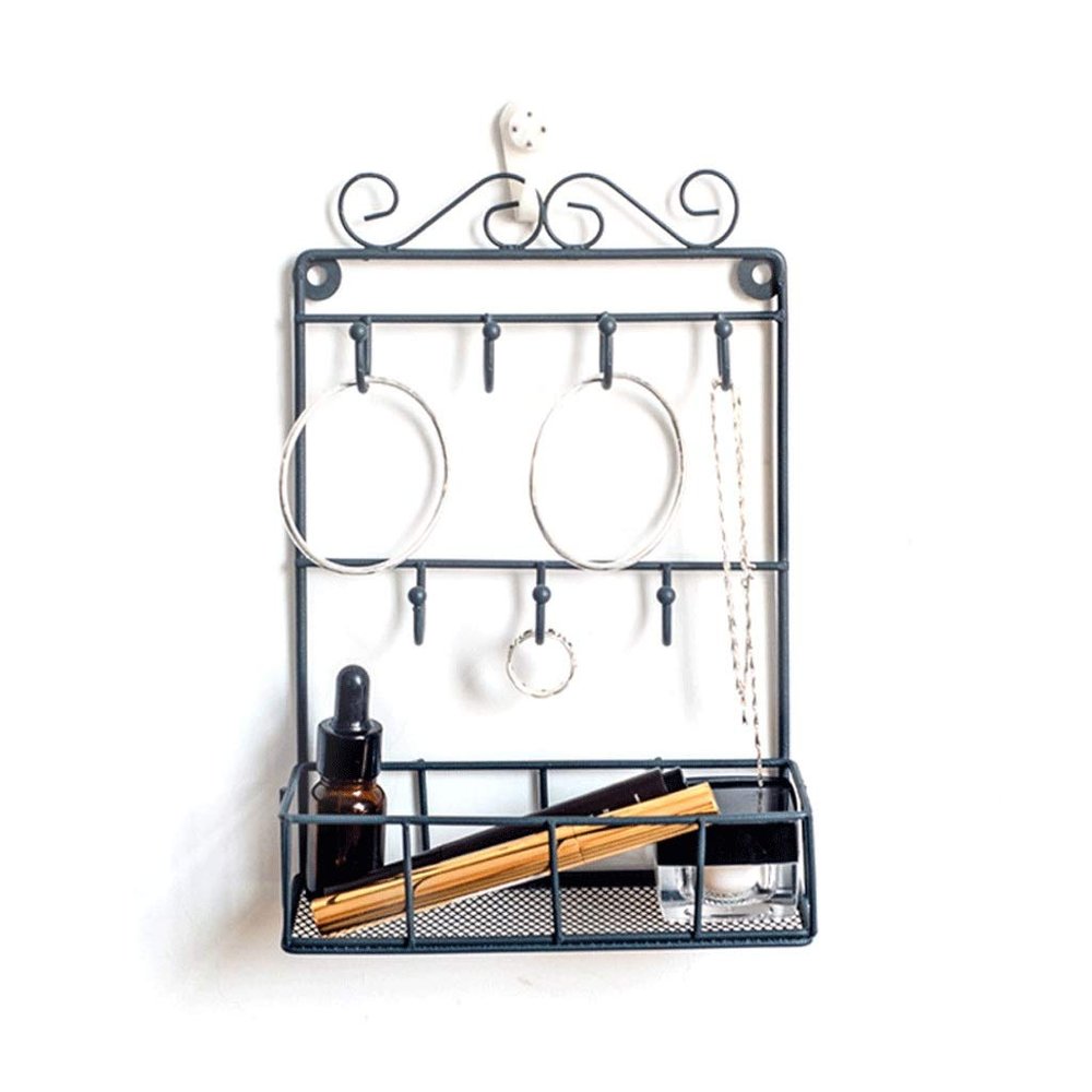 EKAYG Wrought Iron Jewelry Storage Rack Display Rack Hairpin Wall Hanging Rack Necklace Earrings Earrings Bracelet Jewelry