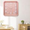 BTZHY Wall Clock,Wall Clocks Square Wall Clock Simple Living Room Clock Modern Quartz Clock 14in Decorative Wall Clock Silent Non Ticking Easy to Read Clock Farmhouse Clock view 3