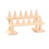 EKAYG Six Solid Wood Cone Ring Display Stand Home Accessories Shelf Pendulum Ring Display Jewelry Rack Ring Holder (A 21.5 x 9 x 12cm) view 1