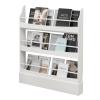 Tangkula Kids Bookshelf, Freestanding 4 Tier Bookcase for Books & Magazines & Newspapers, 2 Anti-Tipping Kits, Toys Storage Shelf in Kids Room Living Room Nursery Study (White, 3 Tier) view 1