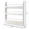 Tangkula Kids Bookshelf, Freestanding 4 Tier Bookcase for Books & Magazines & Newspapers, 2 Anti-Tipping Kits, Toys Storage Shelf in Kids Room Living Room Nursery Study (White, 3 Tier) view 2
