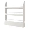 Tangkula Kids Bookshelf, Freestanding 4 Tier Bookcase for Books & Magazines & Newspapers, 2 Anti-Tipping Kits, Toys Storage Shelf in Kids Room Living Room Nursery Study (White, 3 Tier) view 3
