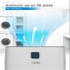 COMMERCIAL COOL Dehumidifier, 35 Pint Dehumidifier with Adjustable Humidistat, For Home, Kitchen & Basement, Portable Dehum with Continuous Drainage 3000 Sq. Ft., CCD35JW view 2
