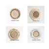Wall Hanging Basket Decoration Set of 3 Round Handmade Wicker Baskets Boho Wall Art Ideal for Living Room or Bedroom,Braided Basket Hanging Loop view 4
