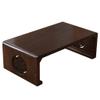 RebeSCo Wooden Coffee Table Living Room Low Table Balcony Wooden Tea Table Chinese Culture Table Tea Room Wooden Table (Color : C, Size : 80x50x30cm) (C 50x40x30cm) view 1