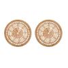 2PCS Wicker Wall Basket Decor, Wall Hanging Woven Placemats Home Wall Decor,Handmade Natural Hanging Woven Baskets,Round Wall Basket Decor view 1