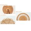 2PCS Wicker Wall Basket Decor, Wall Hanging Woven Placemats Home Wall Decor,Handmade Natural Hanging Woven Baskets,Round Wall Basket Decor view 3