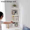 Corner Floating Shelves White Solid Wood Corner Shelf, Wall Tripod/Flower Shelf Storage Shelf Display Shelf, Large Capacity and Easy Installation view 2