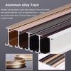 Room Divider Ceiling Track System Shower Curtain Rose Gold Shower Sliding Curtain Track, Bendable RV Curtain Rail System with Pulley Hook, 1m/2m/3m/4m/5m/6m Lenght ( Color : Ceiling Mount , Size : 6m/ view 3