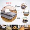 Japanese Floor Mattress Futon Mattress Thicken Tatami Mat Foldable Roll Up Mattress Student Dormitory Mattress Boys Girls Sleeping Pad Guest Floor Lounger Pillow Bed,Gray,180x200cm view 2