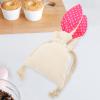 CALLARON Drawstring Bunny Bag Rabbit Ear Snack Bag for DIY Easter Party Favors Wear-Resistant Pouch for Treats for Candy Cookies and Fun Surprise for Friends and Family view 3