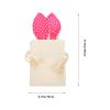 CALLARON Drawstring Bunny Bag Rabbit Ear Snack Bag for DIY Easter Party Favors Wear-Resistant Pouch for Treats for Candy Cookies and Fun Surprise for Friends and Family view 4