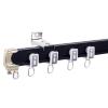 FEHUN Room Divider Ceiling Track System Shower Curtain Black Curtain Track with Hooks, Flexible Bendable Curtain Rod System, Hospital Curtain Rail Room Divider, Wall Mount (Size : 1m/3.2ft) view 1