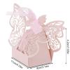 Pocreation Favor, Mariposas 100Pcs European Wedding Favor Boxes, Centro De Dulces for Chocolate Sugar Treats, Birthday Party Decoration view 3