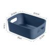 Cyrank Desktop Storage Basket, Plastic Storage Baskets with Handle Desktop Storage Basket Reusable PP Cosmetic Storages Box Desktops Sundries Organizer with Handle for Household(#4) view 2