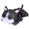 YYOYY Adorable Soft Cartoon Dog Cat Tissue Box, Creative Tissue Hanging Holder, Napkin Dispenser Hanging Pouch for Home, Living Room, Bedroom & Car (Glasses cat 6548) view 1
