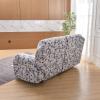 8 Pieces Stretch Recliner Sofa Slipcovers, 2 3 Seat Recliner Cover Printed Loveseat Reclining Sofa Slipcover Furniture Protector with Pocket view 4