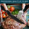 Home Hero Steak Knife Set - Effortless Cutting & Serrated Steak Knives - Rust-Resistant Stainless Steel Blades & Cutlery Set - Comfort-Grip Handles & Kitchen Knife Set - Pack of 4, Black view 2