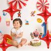 18inch Star Shape Foil Mylar Balloon,30 pcs Red Four Angle Star Balloons for Birthday Party,Wedding,Valentine's Day, engagement partyChristmas,Baby Shower Backdrops Decorations view 3