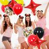 18inch Star Shape Foil Mylar Balloon,30 pcs Red Four Angle Star Balloons for Birthday Party,Wedding,Valentine's Day, engagement partyChristmas,Baby Shower Backdrops Decorations view 4