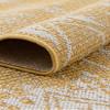 Unique Loom Outdoor Bohemian Collection Area Rug - Anthro (3' 3" x 12' Runner, Yellow/ Ivory) view 4