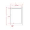 7" W x 11" H Square Recessed Niche (Antique White) view 2