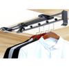 Autuwintor Retractable Closet Pull Out Rod Black Closet Rod Heavy Duty Top-mounted 18-Inche Telescopic Valet Rods for Closets Quantity-1pcs view 2