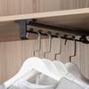 Autuwintor Retractable Closet Pull Out Rod Black Closet Rod Heavy Duty Top-mounted 18-Inche Telescopic Valet Rods for Closets Quantity-1pcs view 3