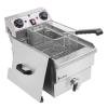 Deep Fryers 12.5QT 11.8L Electric Frying Machine with Basket, Stainless Steel, Easy to Clean Deep Fryer, Oil Filtration Commercial Deep Fryers (Single Tank) view 1