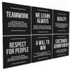 6X Motivational canvas, wall art for bedroom and office, inspirational black and white canvas poster, motivational poster set, decor bundle for home, wall pictures for living room (6x - 30 X 30 in) view 1