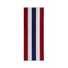 Patriotic Nylon Pull Down Banner By Old Glory Bunting. 5 Stripe Red, White and Blue fully sewn 4th of July USA Banner - 18" x 8'. Made in America view 1