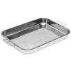 16" Stainless Steel Roaster Pan Set in Silver view 2