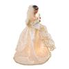 Kurt Adler 12-Inch UL 10-Light Ivory & Gold African American Angel Treetop view 2
