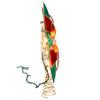 Kurt Adler 9.5-Inch UL 10-Light Red & Green Poinsettia Treetop view 2