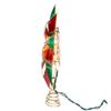 Kurt Adler 9.5-Inch UL 10-Light Red & Green Poinsettia Treetop view 3