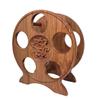 Apparatus Wood Design Wine Rack countertop Wooden 5 Bottle Holder Display Stand Shelf Storage Cabinet Home Decor Wine Gift no Need Assembly (Traditional Cherry) view 4