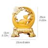 CRAGCO Buddha Statue Lucky Rabbit Ornaments for The Chinese Zodiac Home Decoration Handicrafts Resin Rabbit Ornaments That Bring Wealth and Good Luck Feng Shui Meditazione Statue view 2