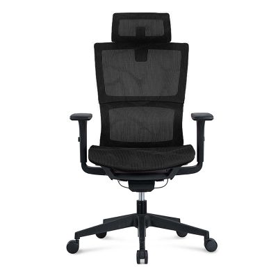 Standing Desk Chair Adjustable Height, Swivel Task Chair with Arms, Ergonomic Office Chair, with Adjustable Headrest, Headrest, Tilt Function, All Day Comfort (Black)