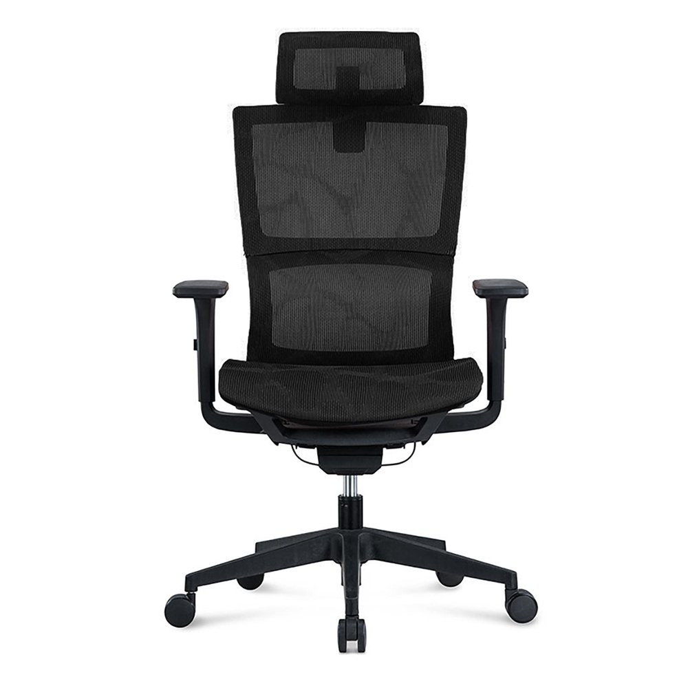 Standing Desk Chair Adjustable Height, Swivel Task Chair with Arms, Ergonomic Office Chair, with Adjustable Headrest, Headrest, Tilt Function, All Day Comfort (Black)