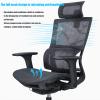 Standing Desk Chair Adjustable Height, Swivel Task Chair with Arms, Ergonomic Office Chair, with Adjustable Headrest, Headrest, Tilt Function, All Day Comfort (Black) view 4