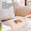 Handheld Dust Cleansing Brush, Manual Carpet Sweeper with Double Rollers, Bed Sheets Sweeping Cleaning Brush with Handle, Hand Broom Brush for Bed Sofa Furniture Clothes Desktop Counter view 2