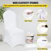 MOCOBA 50 100Pcs Wedding Chair Covers Spandex Stretch Slipcover for Restaurant Banquet Hotel Dining Party Universal Chair Cover,Flat,Front White,100PCS view 3