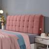ZZYK Wedge Pillow Headboard Daybed Pillows Bed Backrest Fleece Reading Pillow Large Back Lumbar Support Upholstered with Removable Cover,Red,Straps 72.8"/185cm view 1