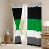 Erosebridal Green Gray Blackout Curtains 42" Wx84 L Geometric Striped Curtains & Drapes Patchwork Black White Grey Stripes Window Curtains for Bedroom Living Room,Modern Window Treatments 2 Panels view 3