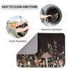 Fall Dishes Drying Mat for Kitchen Counter Microfiber Quick Drying Pad Drainer Mats (24x18inch, Mushroom Herb) view 4