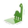 Green Metal Dinosaur Bookends for Home Office, Iron Desk Organizer Pair view 2